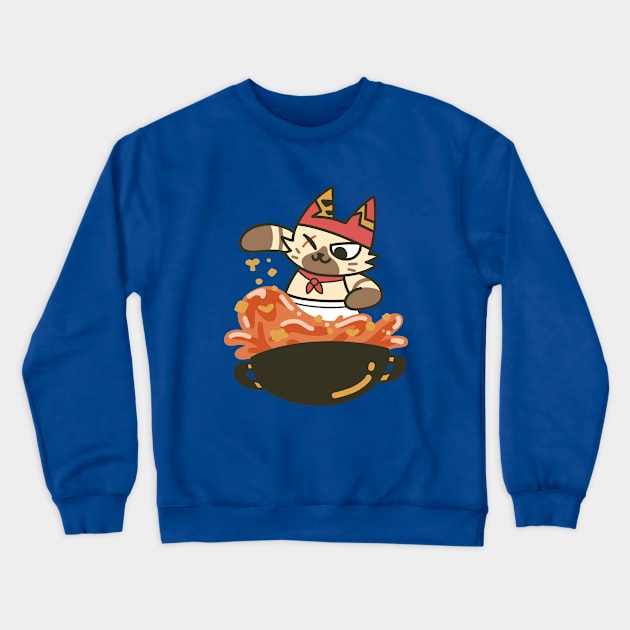 Purrfect Cook Crewneck Sweatshirt by Jaime Ugarte